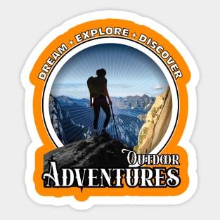 Outdoor Adventures - Hiking in Color 001 Sticker